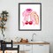 Stupell Industries Lips & Feminine Cherries Floating Frame, design by Ziwei Li